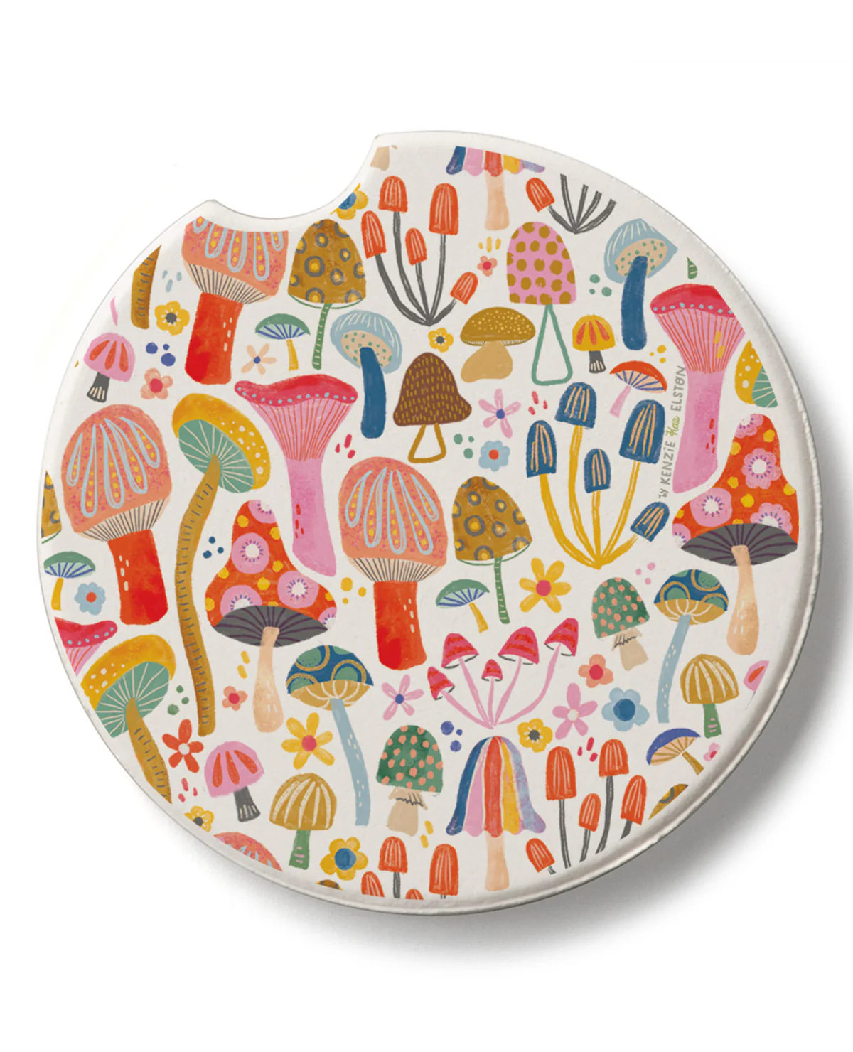 Retro Shrooms Car Coaster