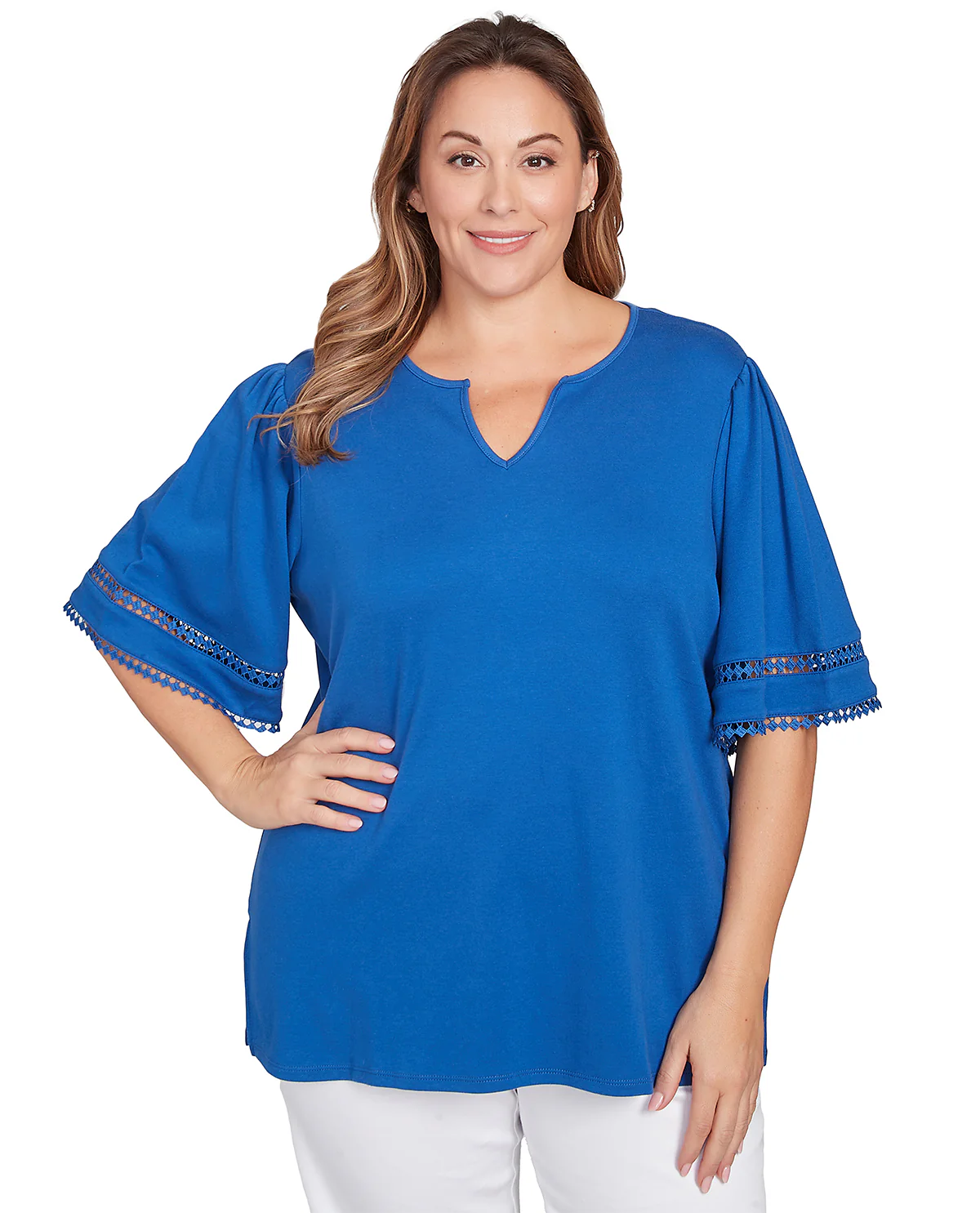 Ruby Road Americana Chic Interlock Knit Top