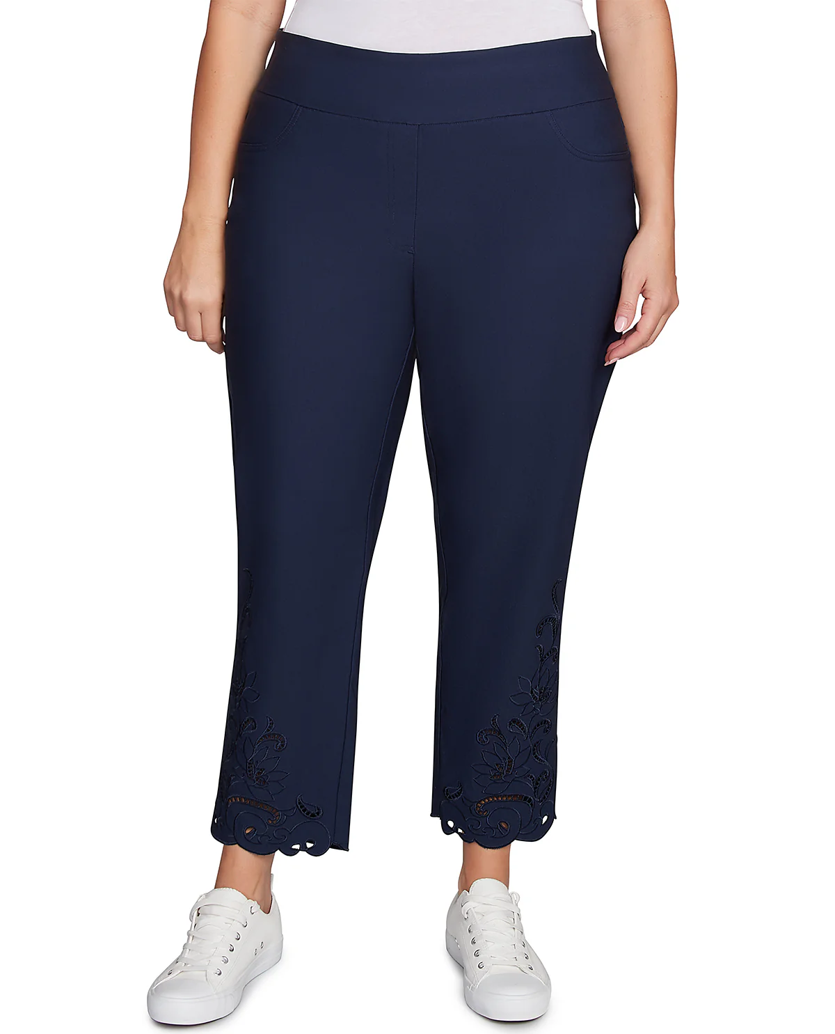 Ruby Road Color Crush Embroidered Silky Pant - Image 2