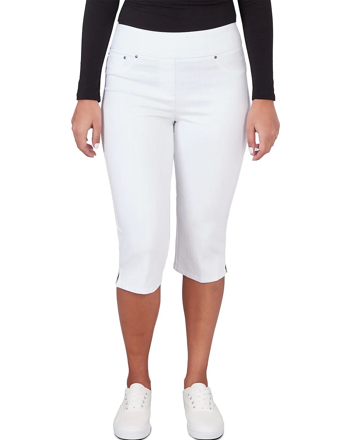 Ruby Road Missy Key Items White Denim Clamdigger