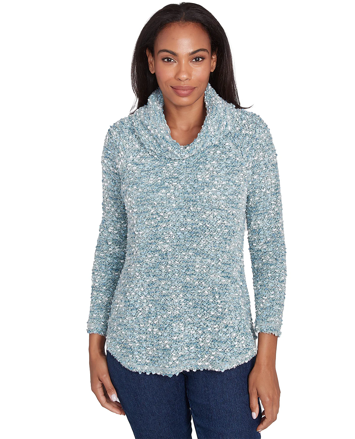 Ruby Road Must Haves II Long Sleeve Cowlneck Pullover Top