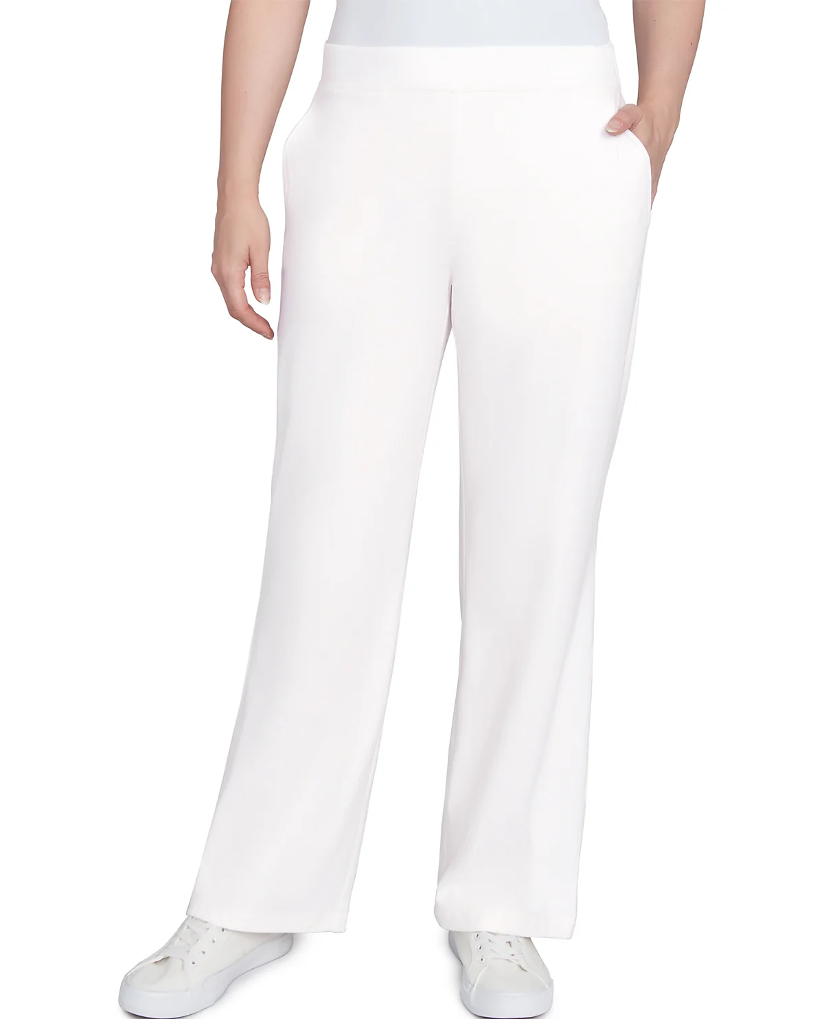 Ruby Road Petite Casual Luxe Pullon Rib Straight Pant - Image 4