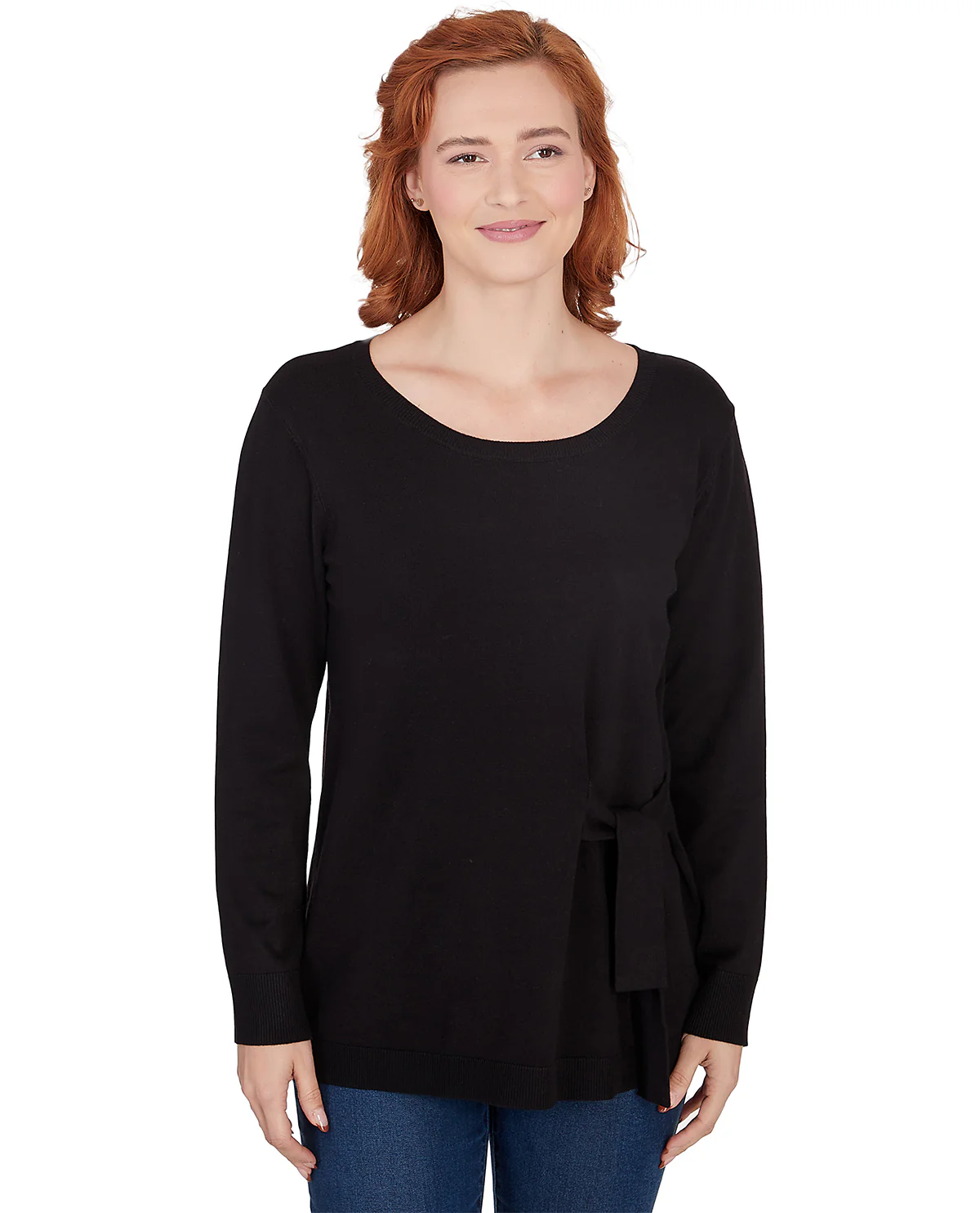 Ruby Road Missy Pullover Side Tie Sweater