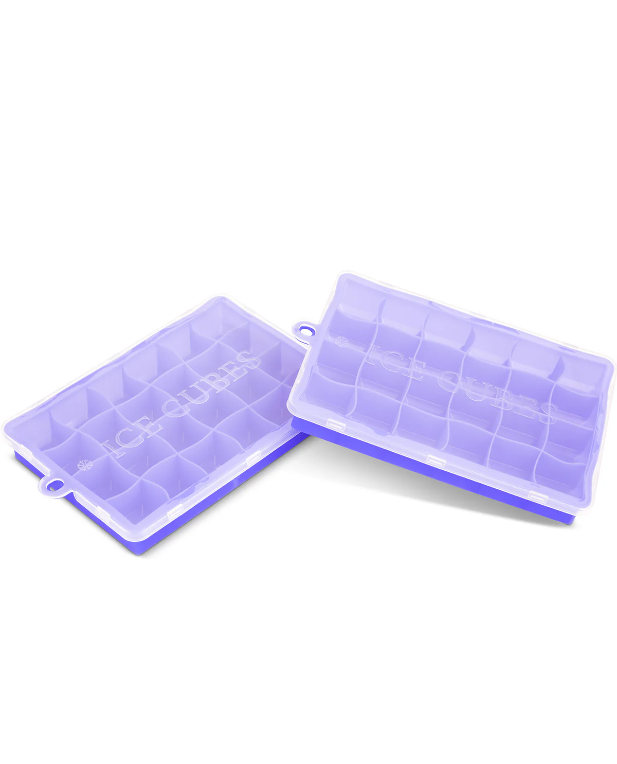 Set of 2 Wavy Ice Mold Blue Iris - Image 2