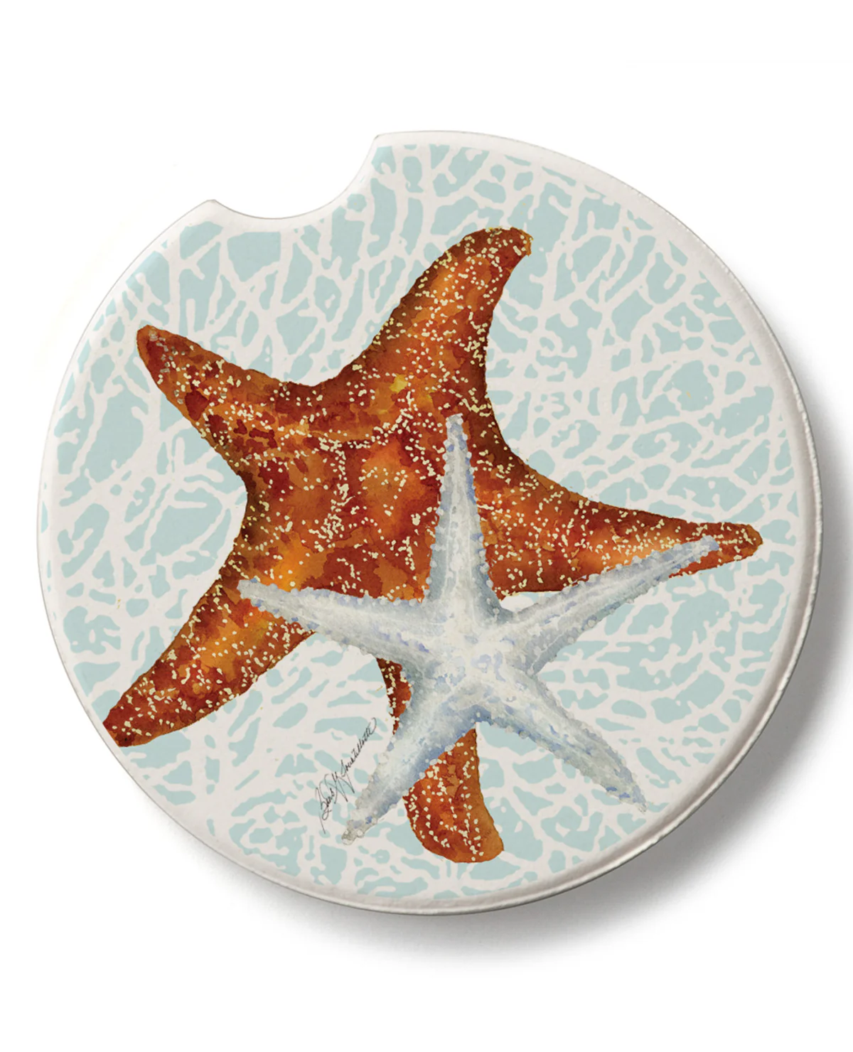 Seas The Day Starfish Car Coaster