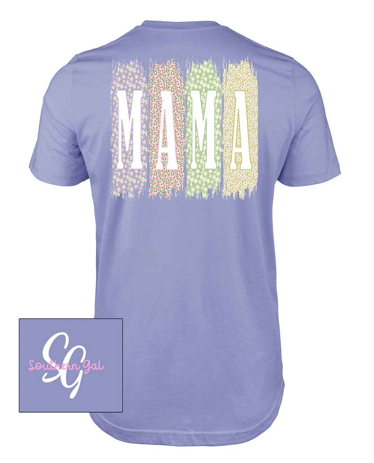 Southern Gal Mama Short Sleeve Screen Tee Violet