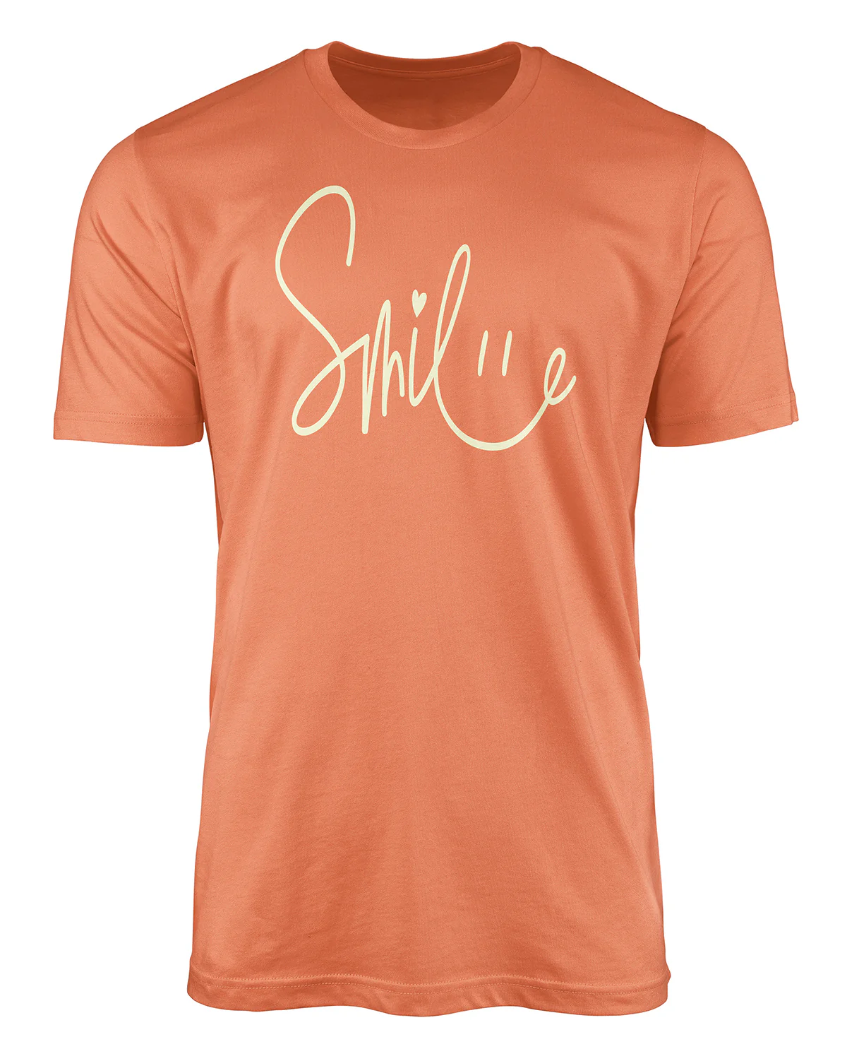 Smile Short Sleeve Screen Tee Tangerine