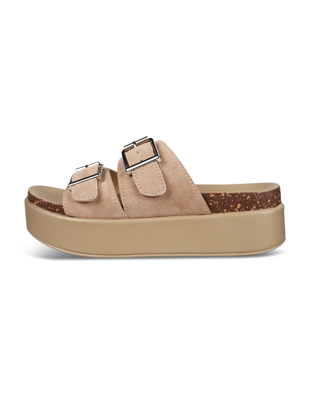 Project Cloud Sophie Sandal Taupe Suede