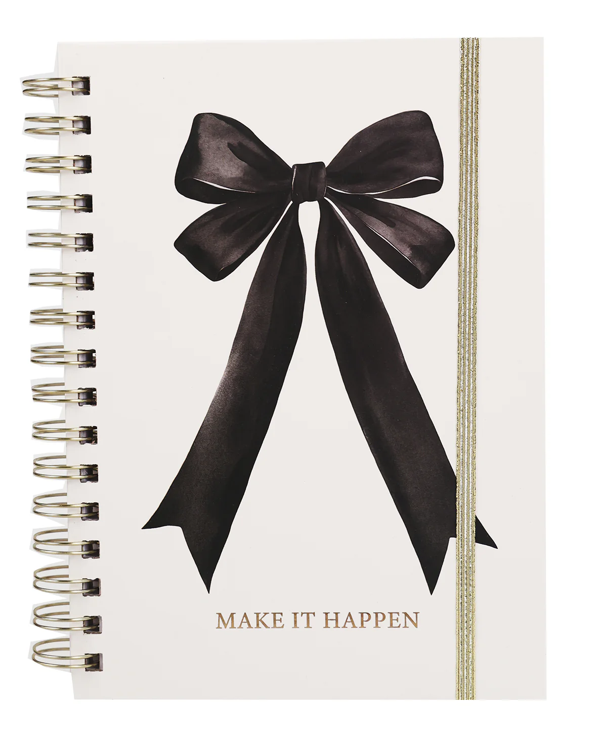Black Bow Spiral Notebook