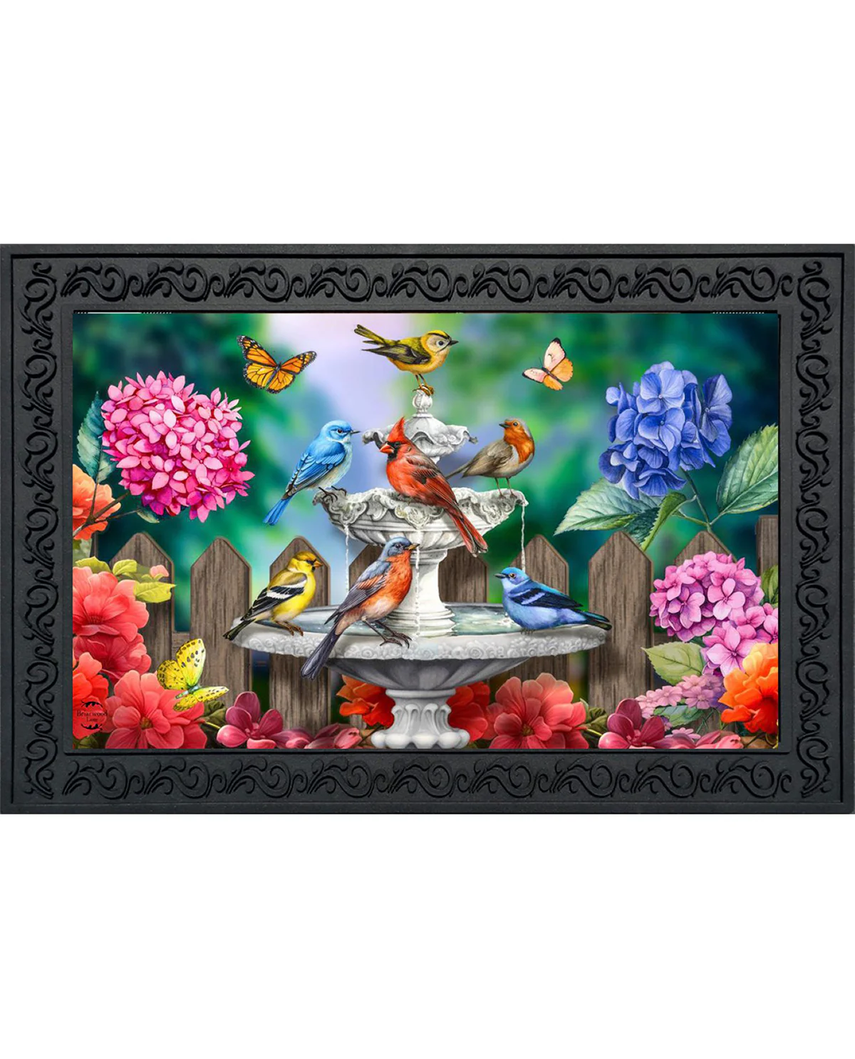 Spring Bath Birds Doormat