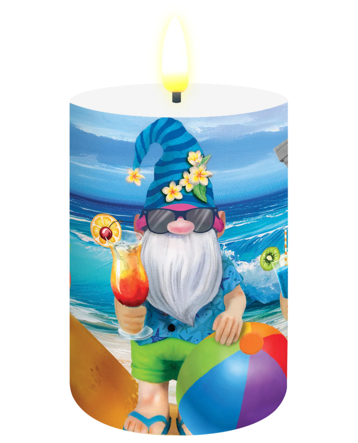 Summer Gnome Flameless Candle