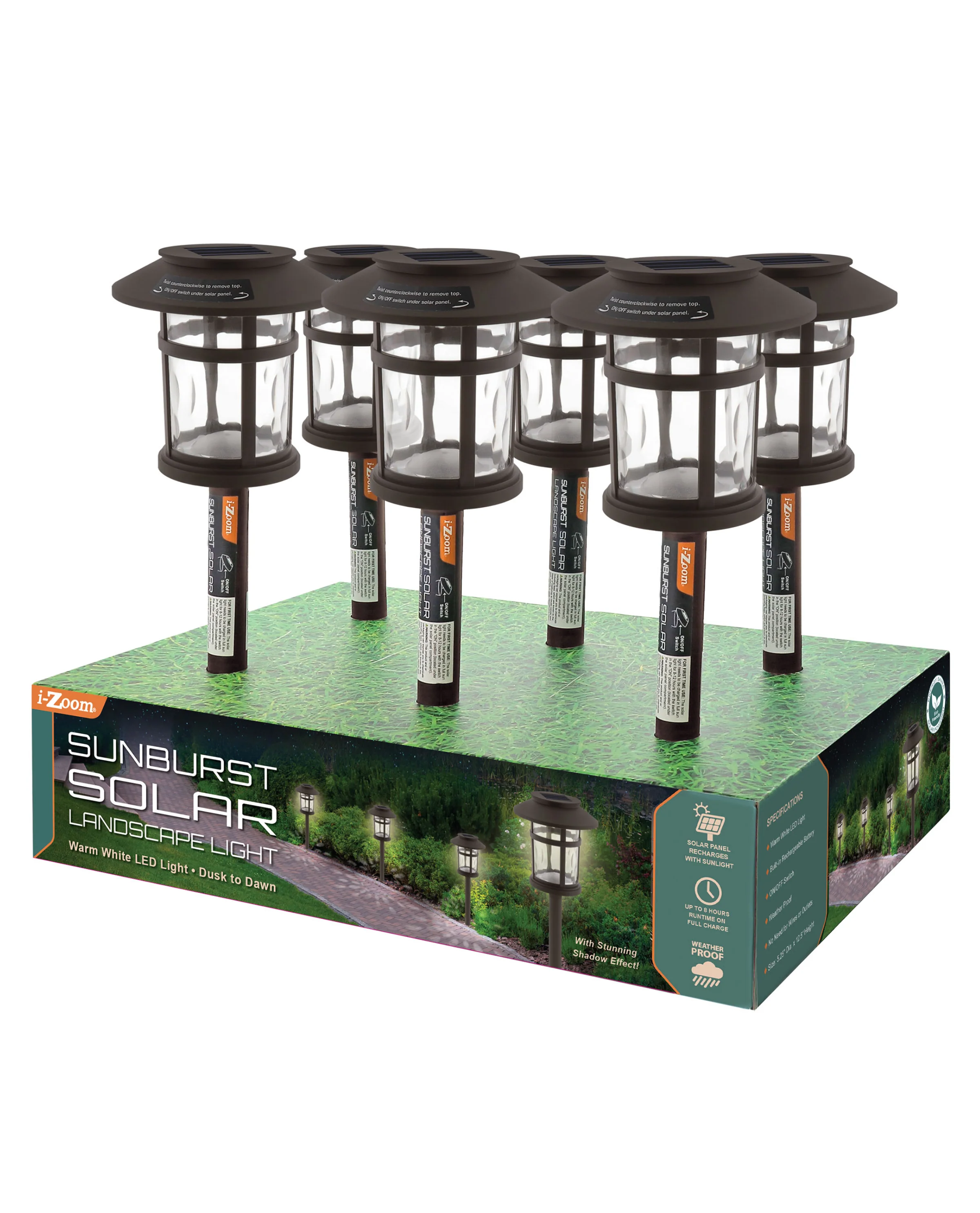 Sunburst Solar Landscape Light