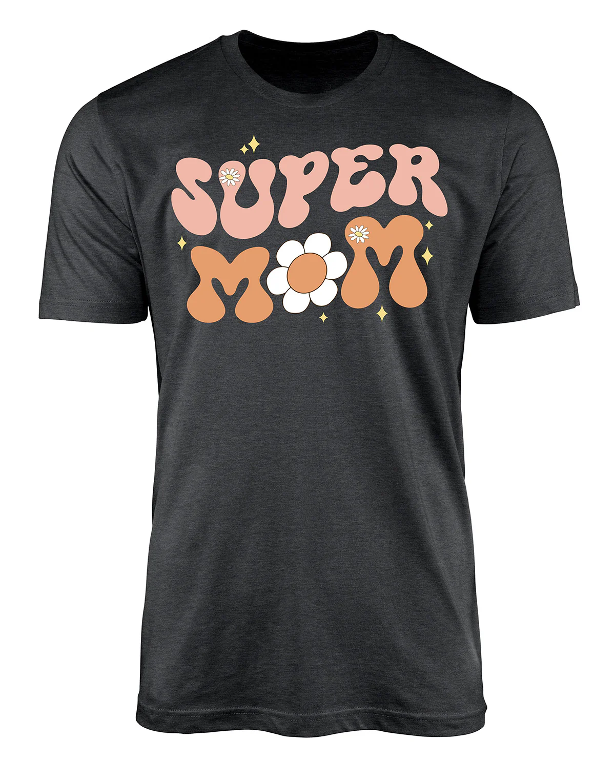 Super Mom Short Sleeve Screen Tee Dark Heather