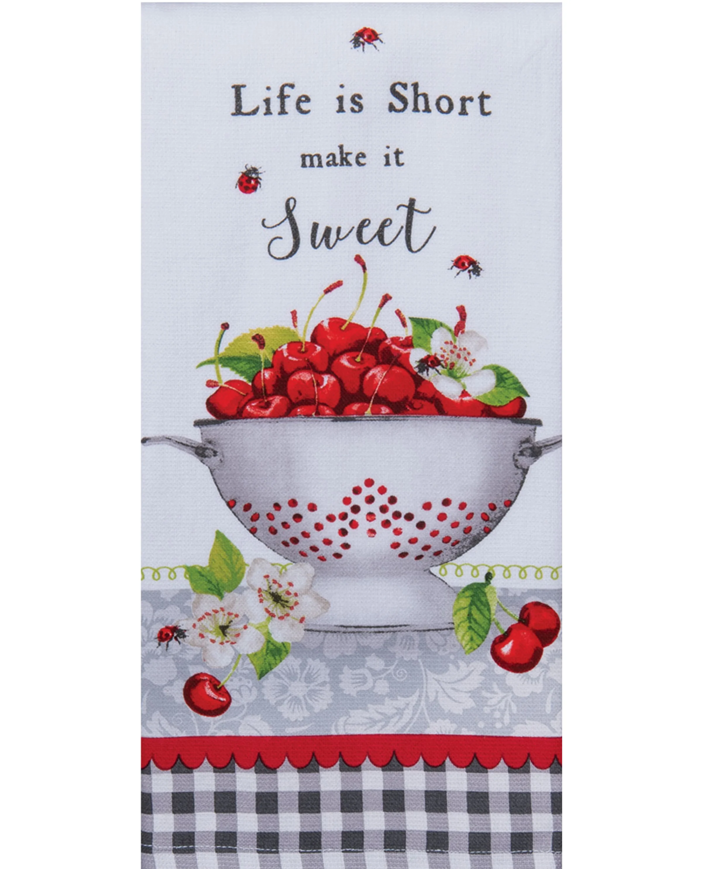 Sweet Cherry Colander Dual-Purpose Kitchen Towel
