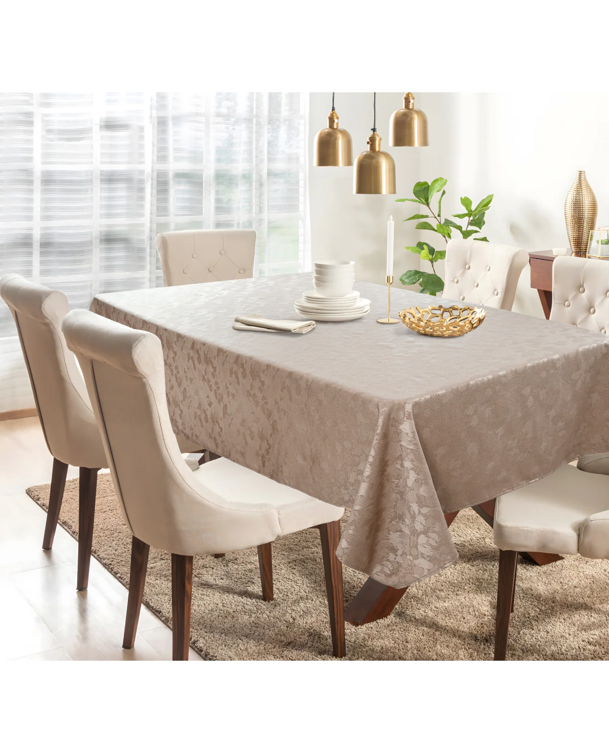 58x84 Tablecloth - Taupe