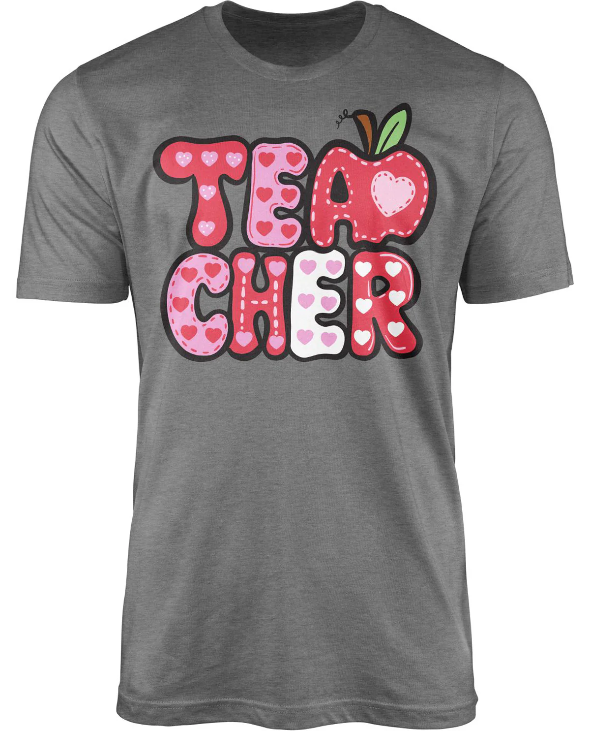 Teacher Short Sleeve Screen Tee Graphite