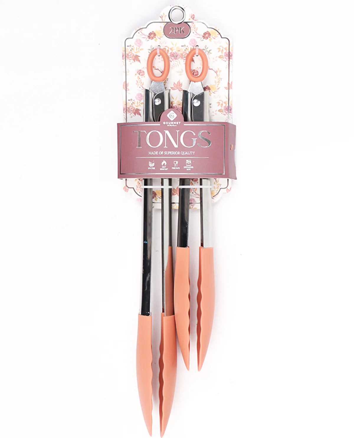 Terra Cotta 2pc. Silicone Tong Set