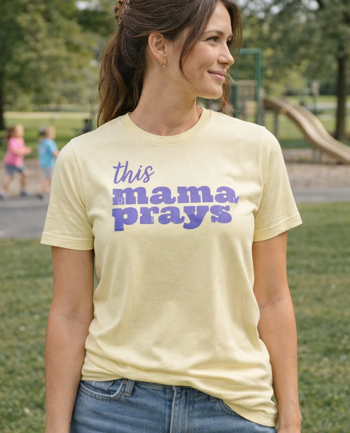 Southern Gal This Mama Prays Short Sleeve Screen Tee