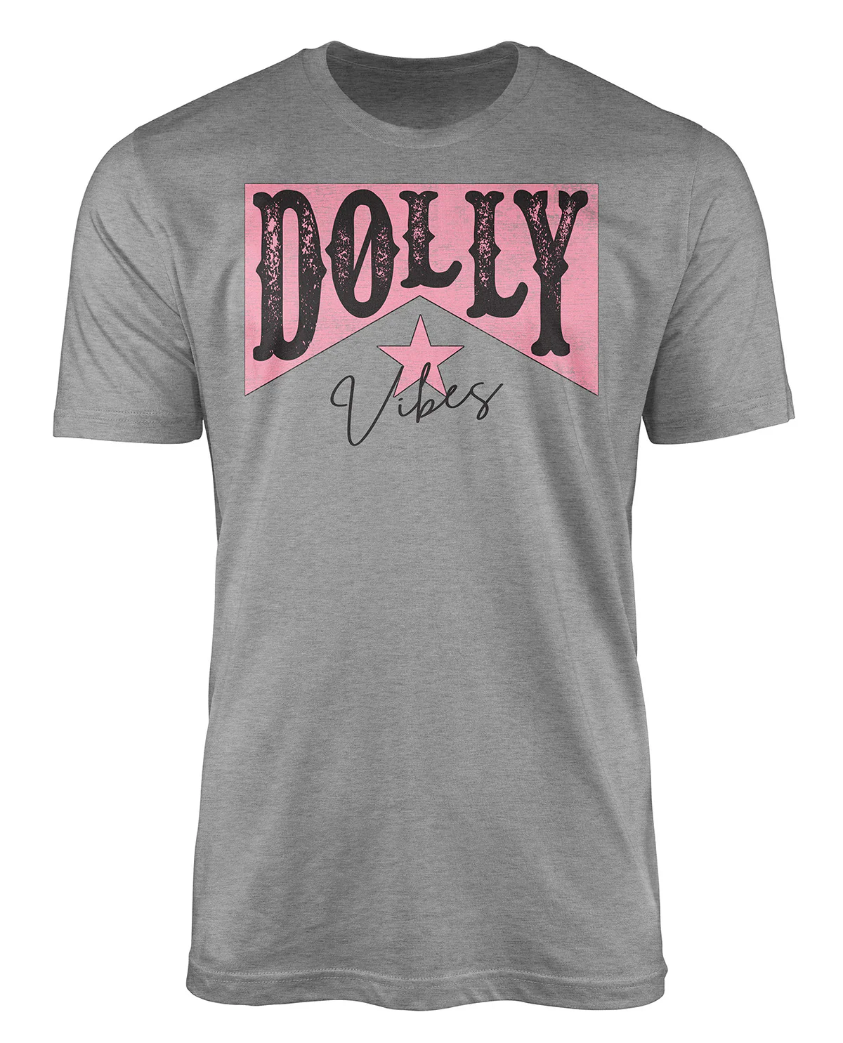 Dolly Vibes Short Sleeve Screen Tee Grey