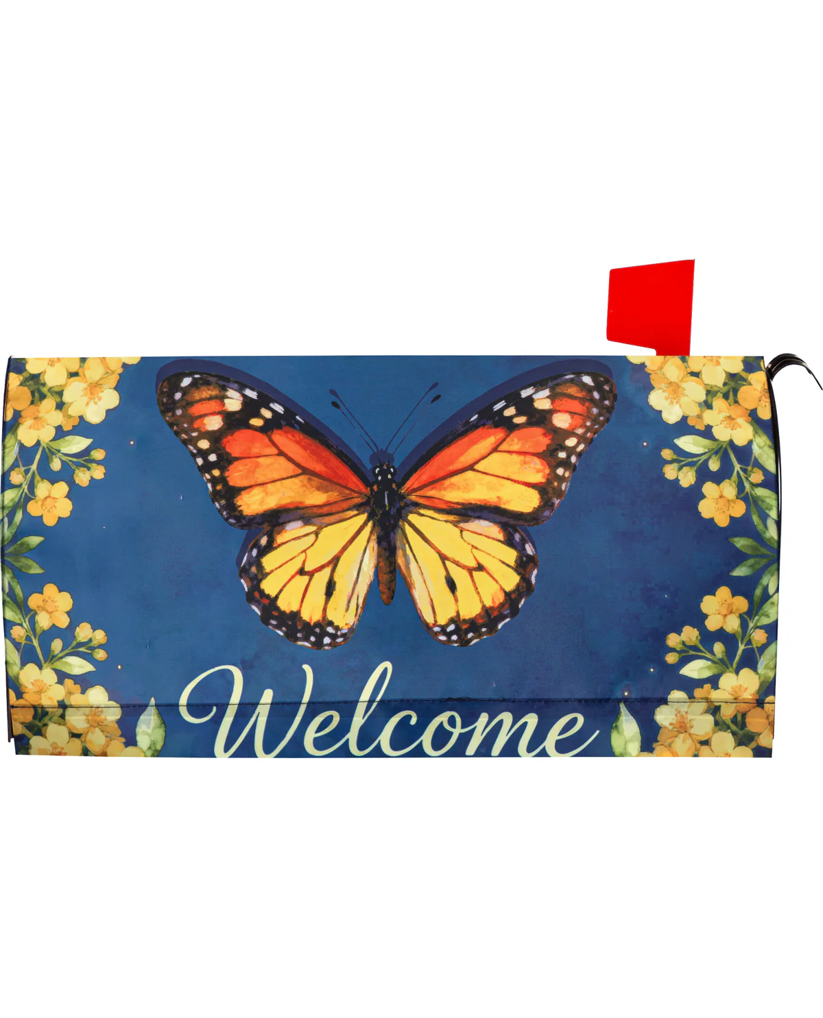 Welcome Butterfly Mailbox Cover
