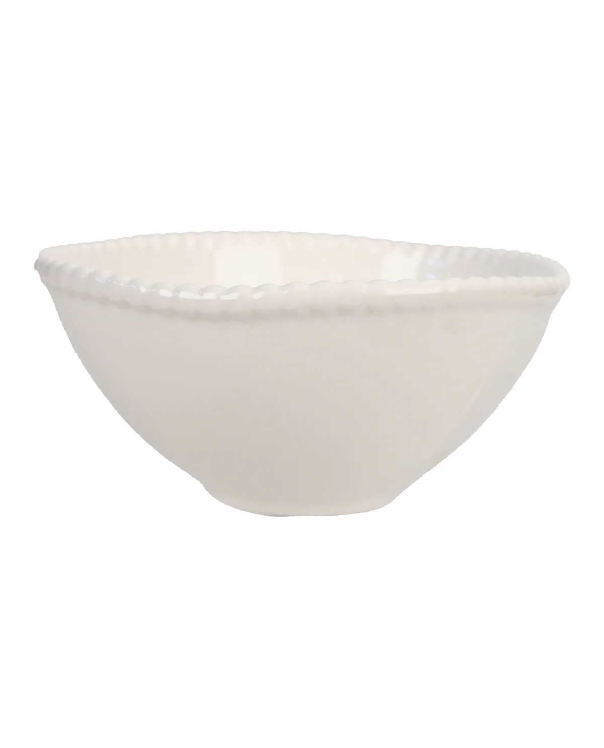 White Beaded Cereal Bowl - Image 2