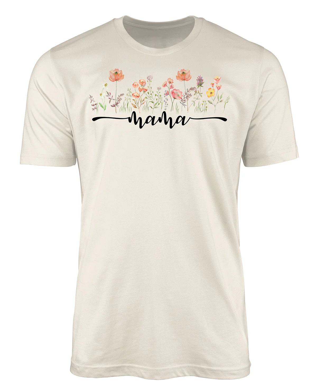 Wild Mom Short Sleeve Screen Tee Natural