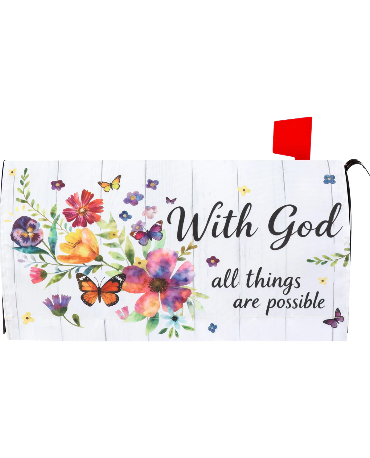 With God All Things Are Possible Mailbox Cover