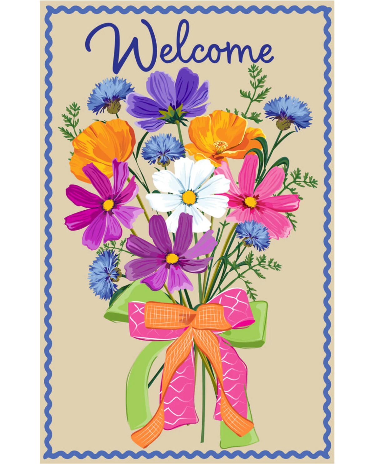 Wildflower Bouquet Garden Flag