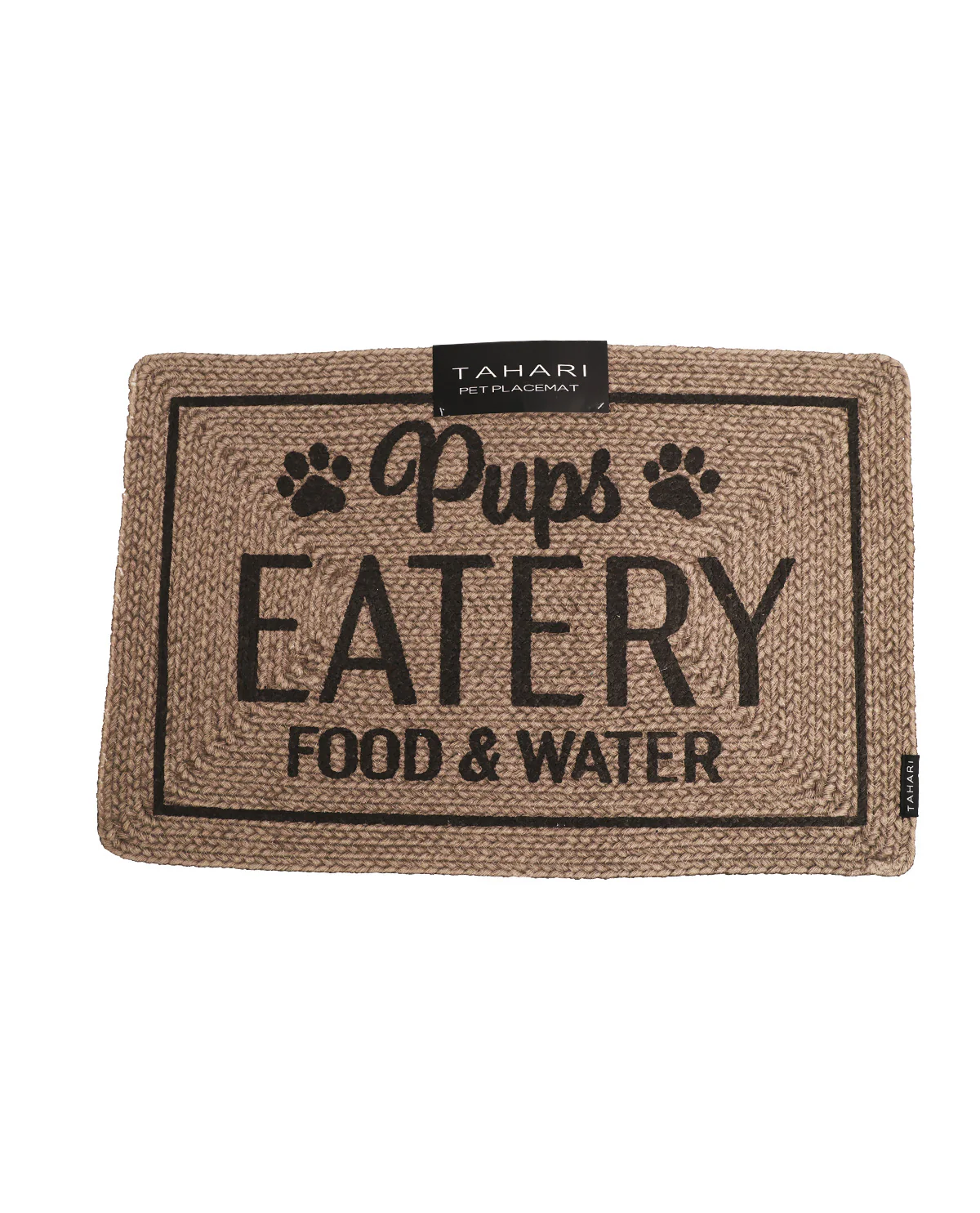 "Pups Eatery" Woven Mat