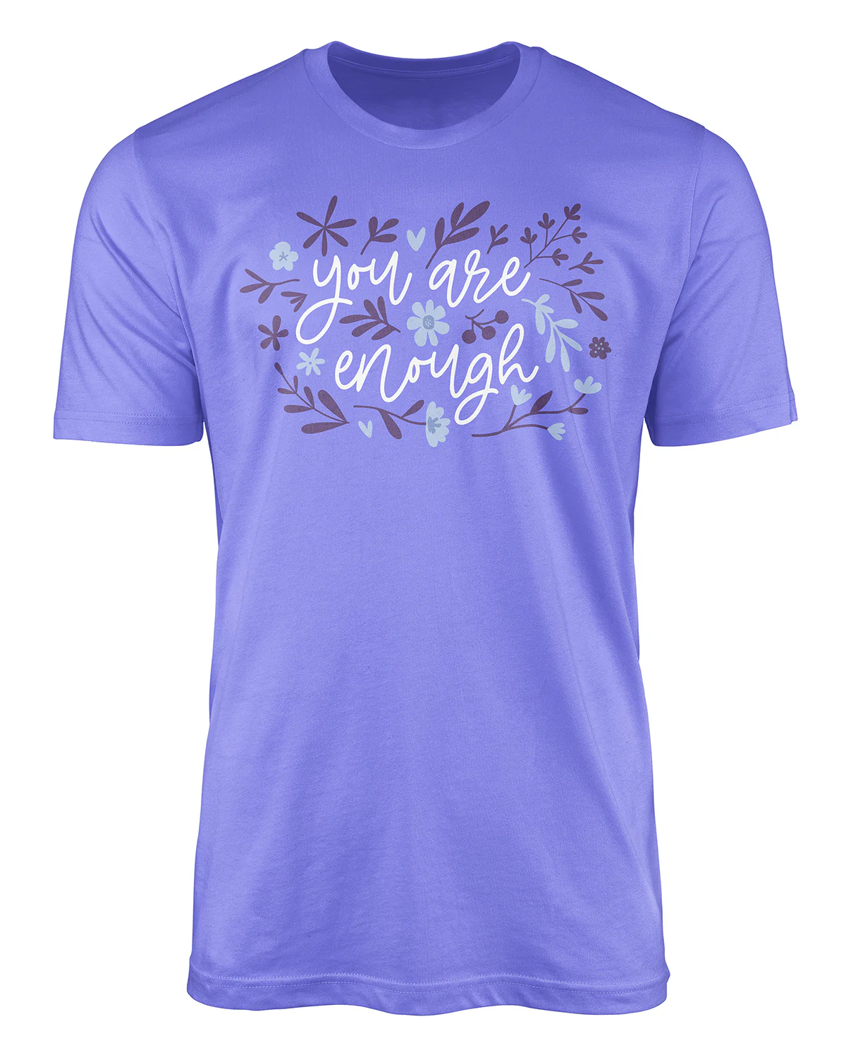 You Are Enough Short Sleeve Screen Tee Violet